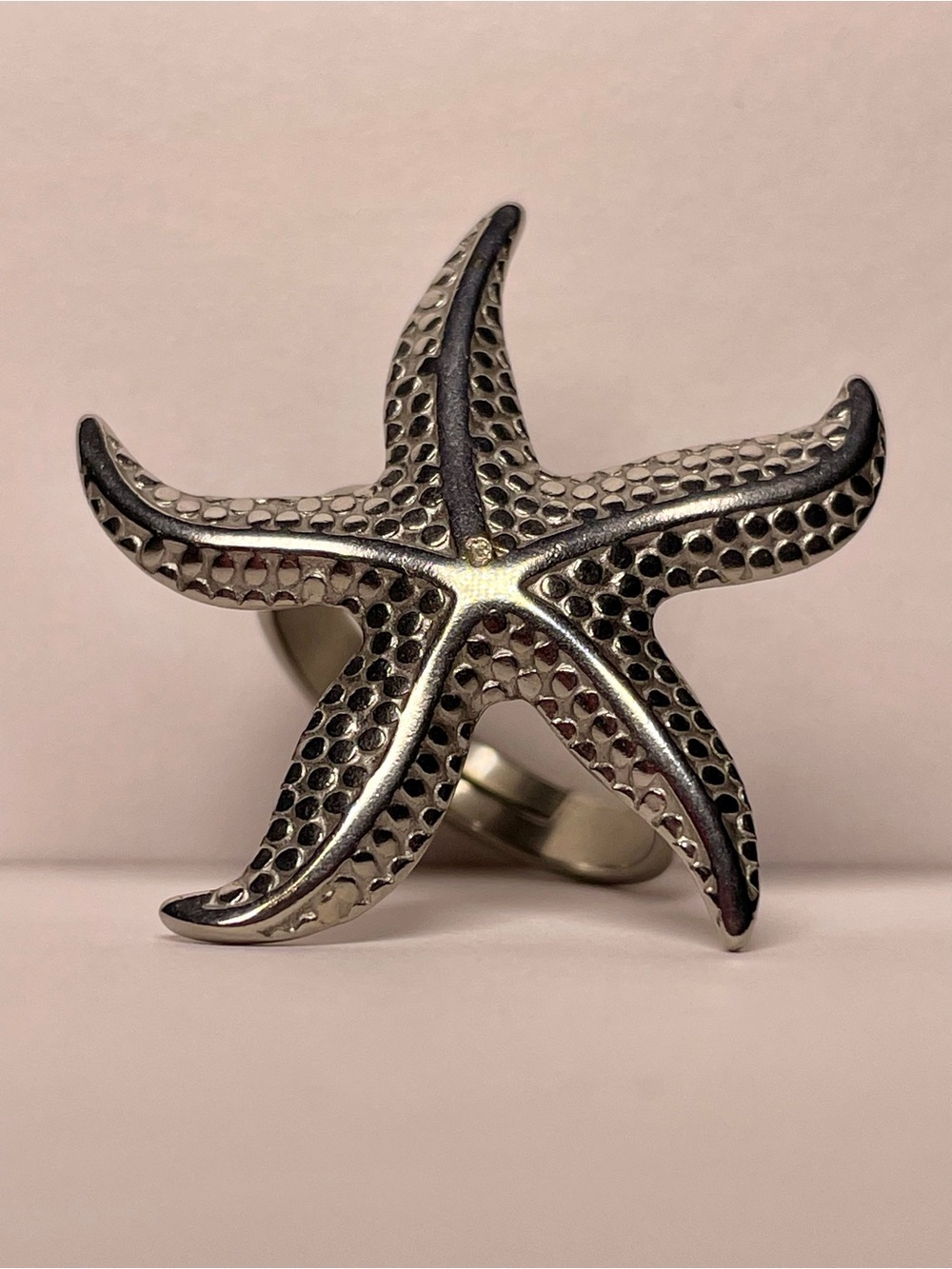 Silver Star Statement Ring
